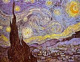 Vincent van Gogh The Starry Night Saint-Remy painting